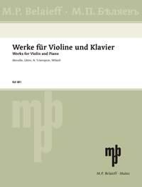Works for Violin and Piano